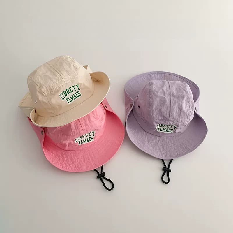 Coreano Retro crianças chapéu de acampamento primavera verão estilo fino de secagem rápida pára-sol chapéu de sol mascul