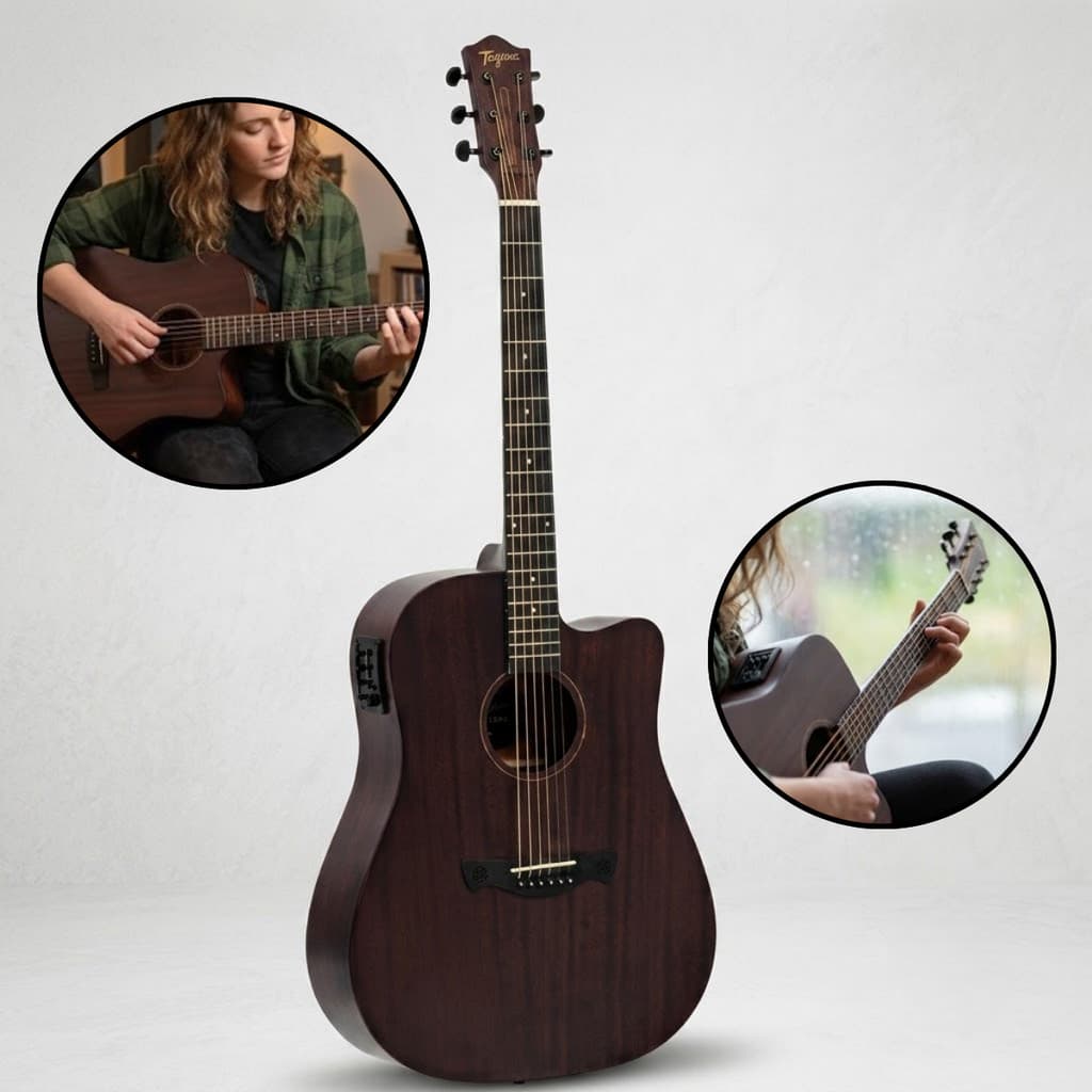 Violão Tagima Kansas Aço Elétrico Gran Reserva Folk Dkmop Premium