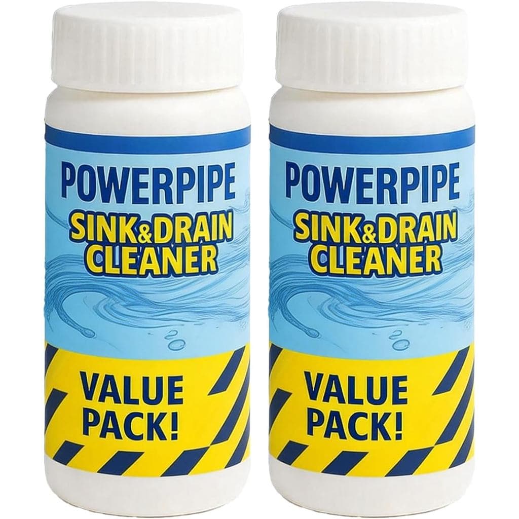 Desentupidor de Ralo PowerPipe - Desentupidor Expansível para Pias, Chuveiros e Banheiras - Adere às paredes para remove