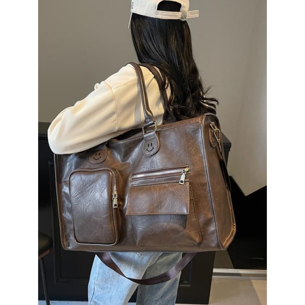 Bolsa de viagem feminina moda curta distância grande capacidade motocicleta mochila saco do mensageiro grande capacidade