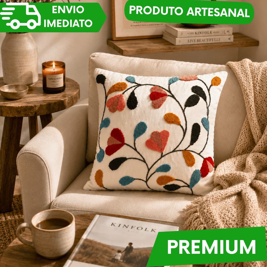 Capa de Almofada Decorativa Luxo Estilo Pinterest para Sofá e Quarto