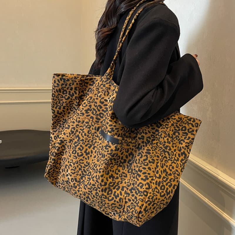 Bolsa de lona feminina 2026 novo estilo outono inverno grande capacidade moda simples de um ombro estudante universitári