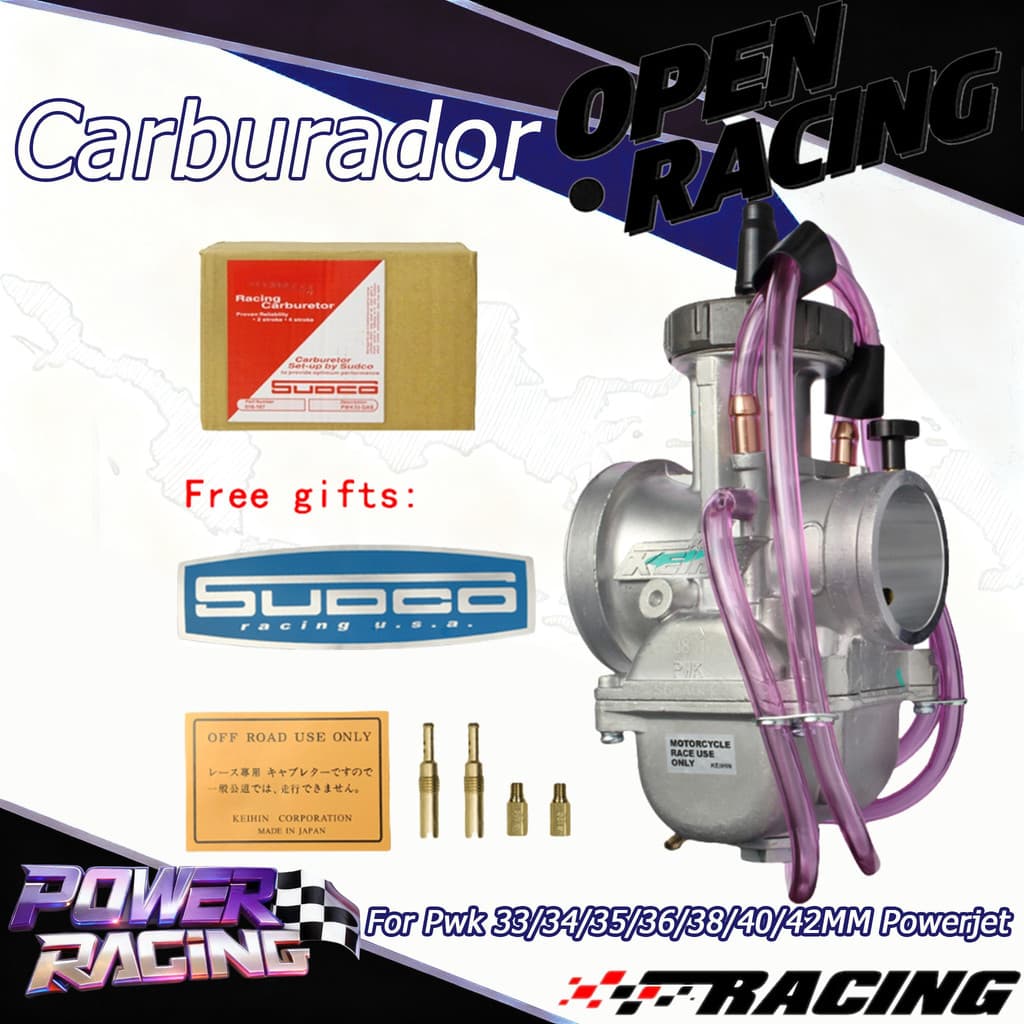 Carburador Pwk Guilhotina Competição 24 26 28 30 32 34 MM Powerjet