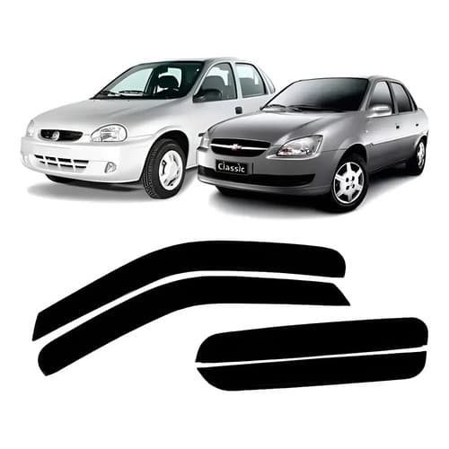 Calha De Chuva Fumê Corsa Sedan 1994 A 2015 4 Portas