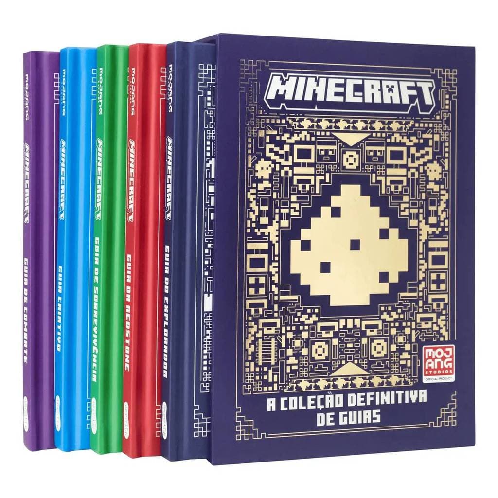Livro Minecraft Coleção Definitiva Guias Mojang Português
