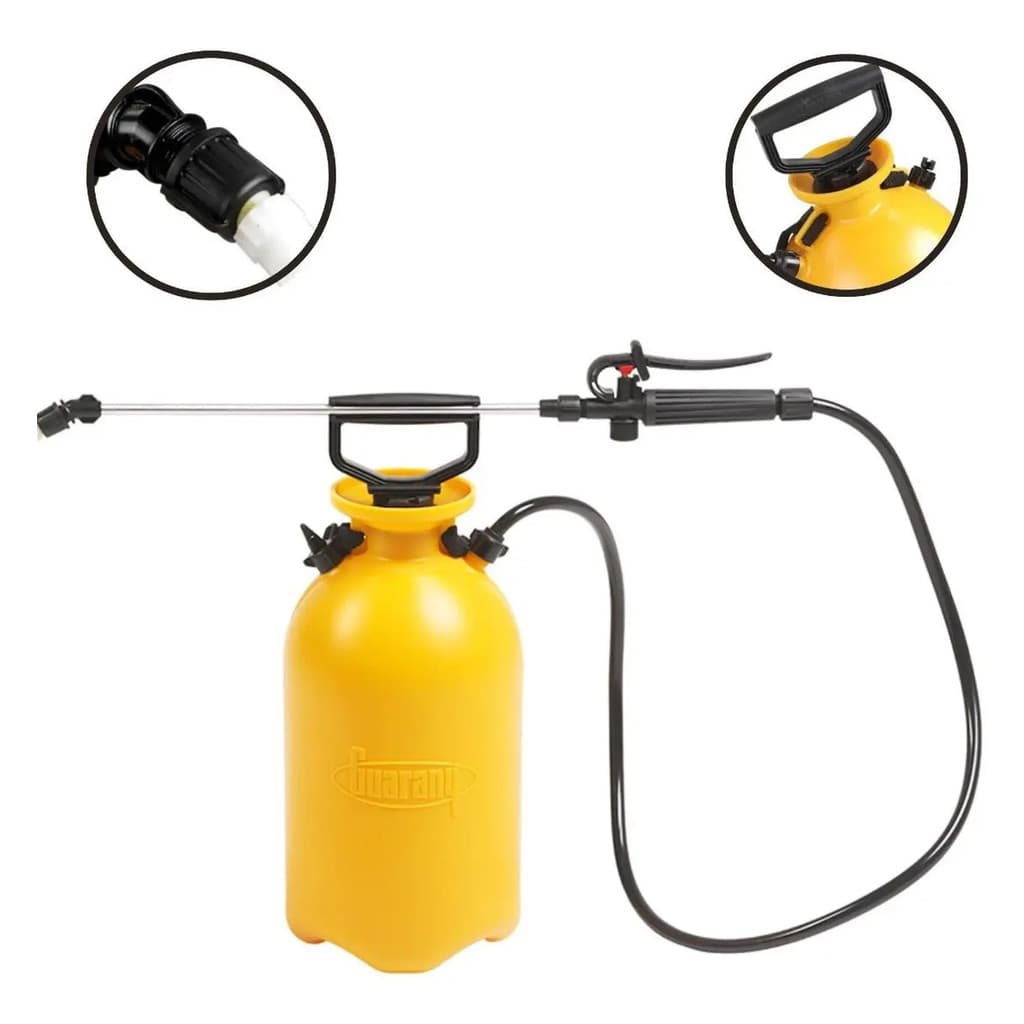 Pulverizador De Compressão Prévia Bomba Manual 7,6l Guarany Cor Amarelo