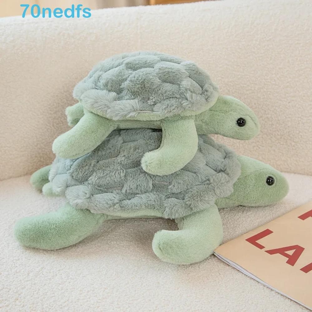 NEDFS Brinquedo De Pelúcia De Tartaruga Marinha , Animais Fofos Verde , Animal De Desenho Animado