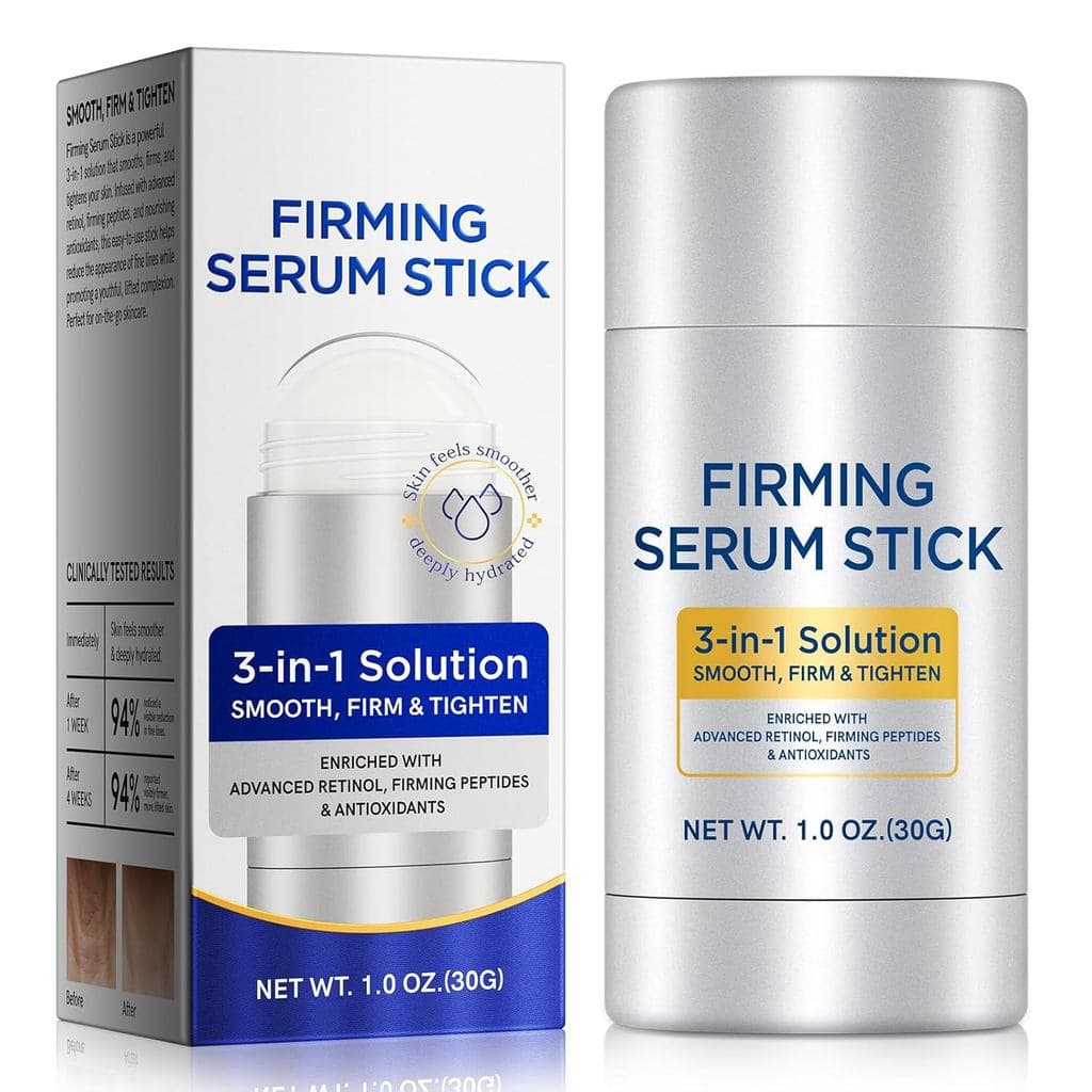 Sérum Firmador em Bastão com Retinol para Rosto, Pescoço e Corpo – 3 em 1 para Firmar, Suavizar e Tonificar a Pele – Par