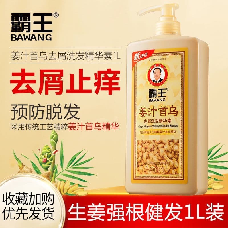 Overlord suco de gengibre Shouwu shampoo controle de cabelo óleo anti-caspa anti-coceira gengibre shampoo masculino femi