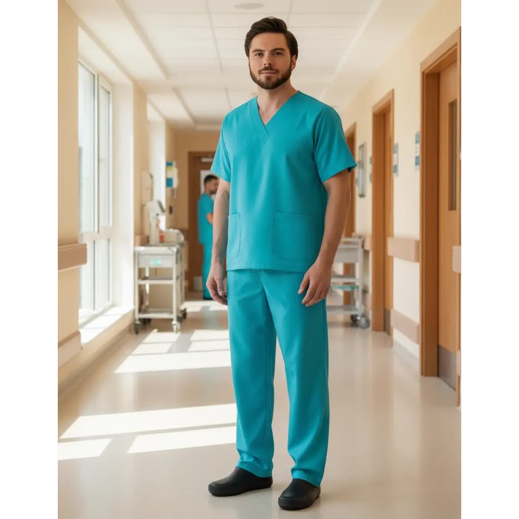 Scrub Pijama Cirúrgico Masculino Oxford 11 Opções De Cores