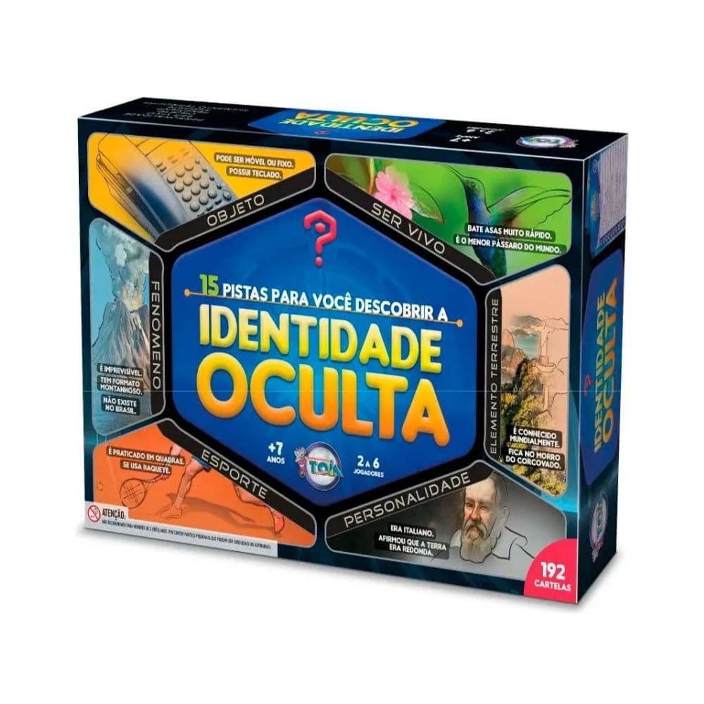 Jogo Identidade Oculta Toia Brinquedos