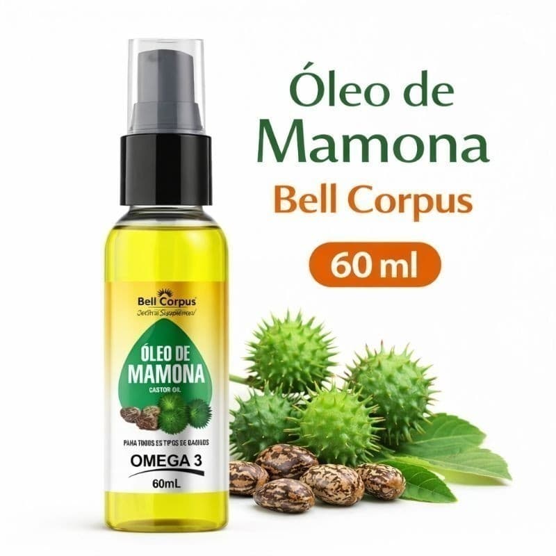 Kit 12 Óleo de Mamona 60ml | Bell Corpus Cosméticos