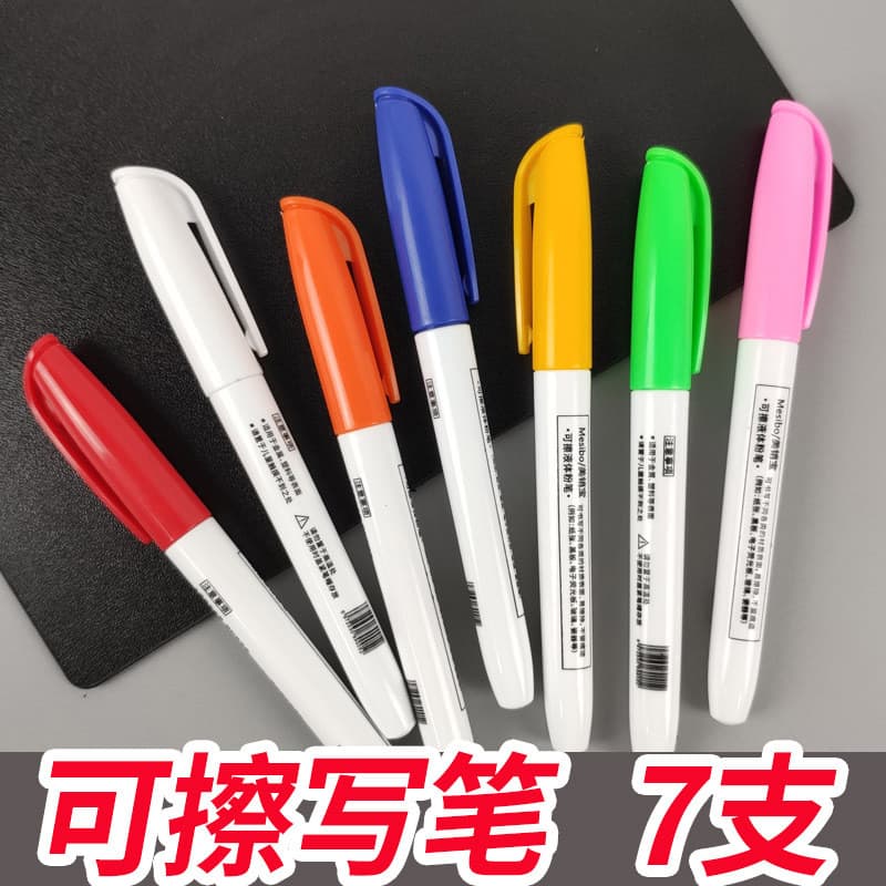 Caneta para quadro branco Caneta marcadora de cor à base de água para escritório apagável Caneta de número de pintura Ca