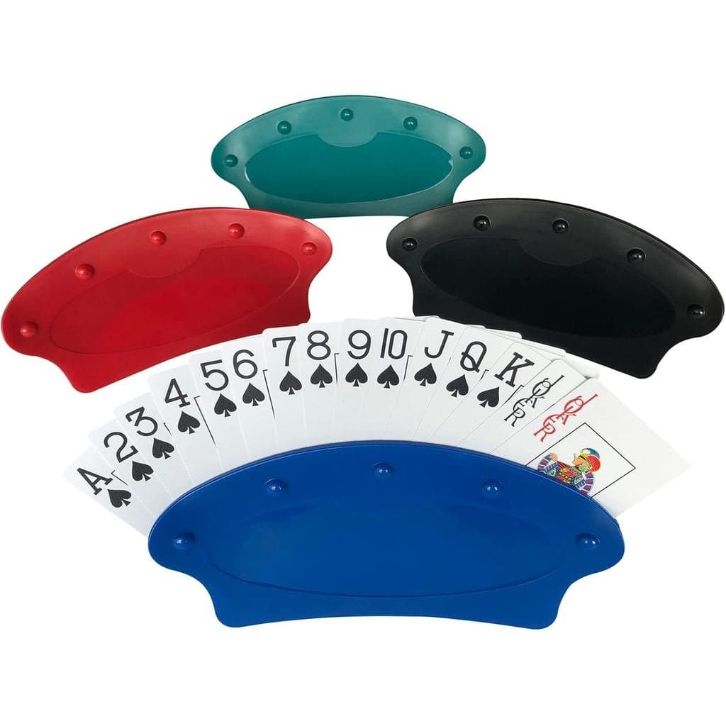 Conjunto Yuanhe de 4 Suportes para Cartas de Jogar para Crianças e Idosos, Suportes de Cartas Mãos Livres para Festas de