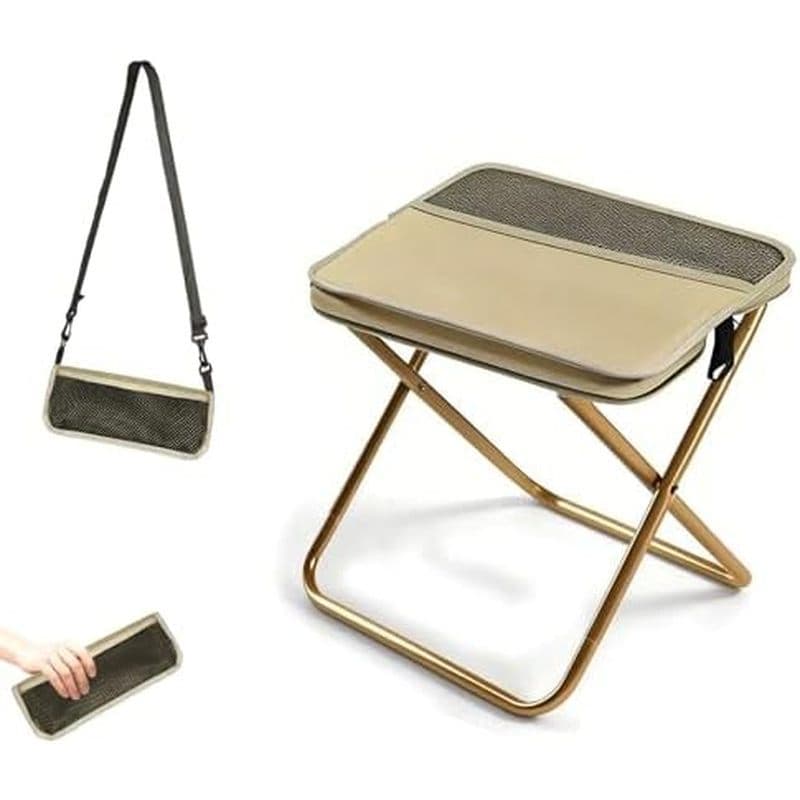 Banqueta De Mochila Dobrável Portátil , Cadeira De Bolso , Banco De Pesca De Acampamento , Mini Bolsa De Estilingue De A