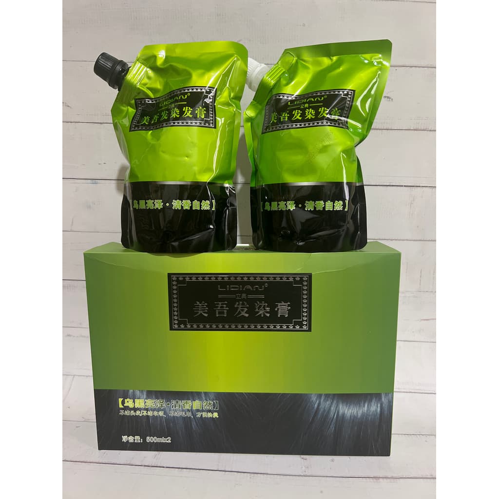Genuíno Lidian puro planta creme água clara óleo preto sem amônia perfumado um pente preto preto cuidados com o cabelo