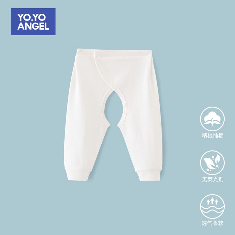 Calças recém-nascidas primavera outono inverno puro algodão Velcro bebê recém-nascido aberto virilha calças Leggings do