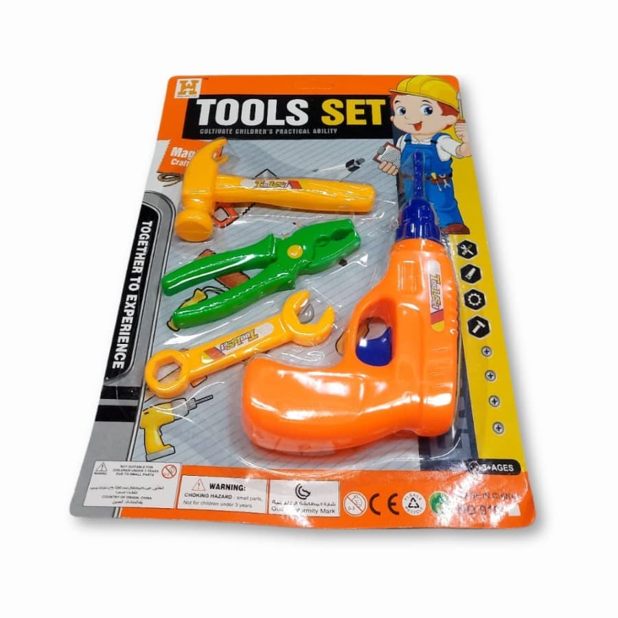 Kit Brinquedo Ferramenta Com Furadeira Ref 1163 Educativo E Divertido Para Criancas