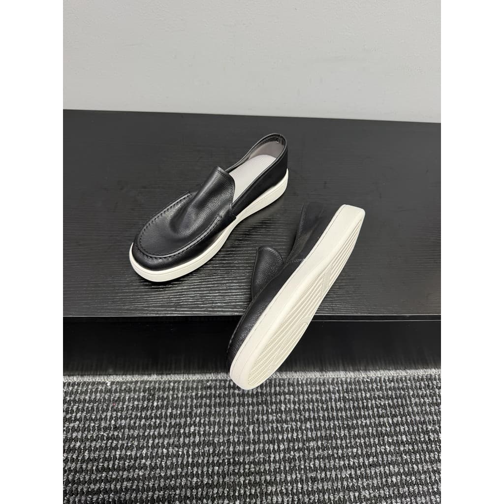 [Baba Xiansen] Mocassins masculinos Slip-On All-Match respirável sapatos casuais masculinos de couro genuíno sapatos pre