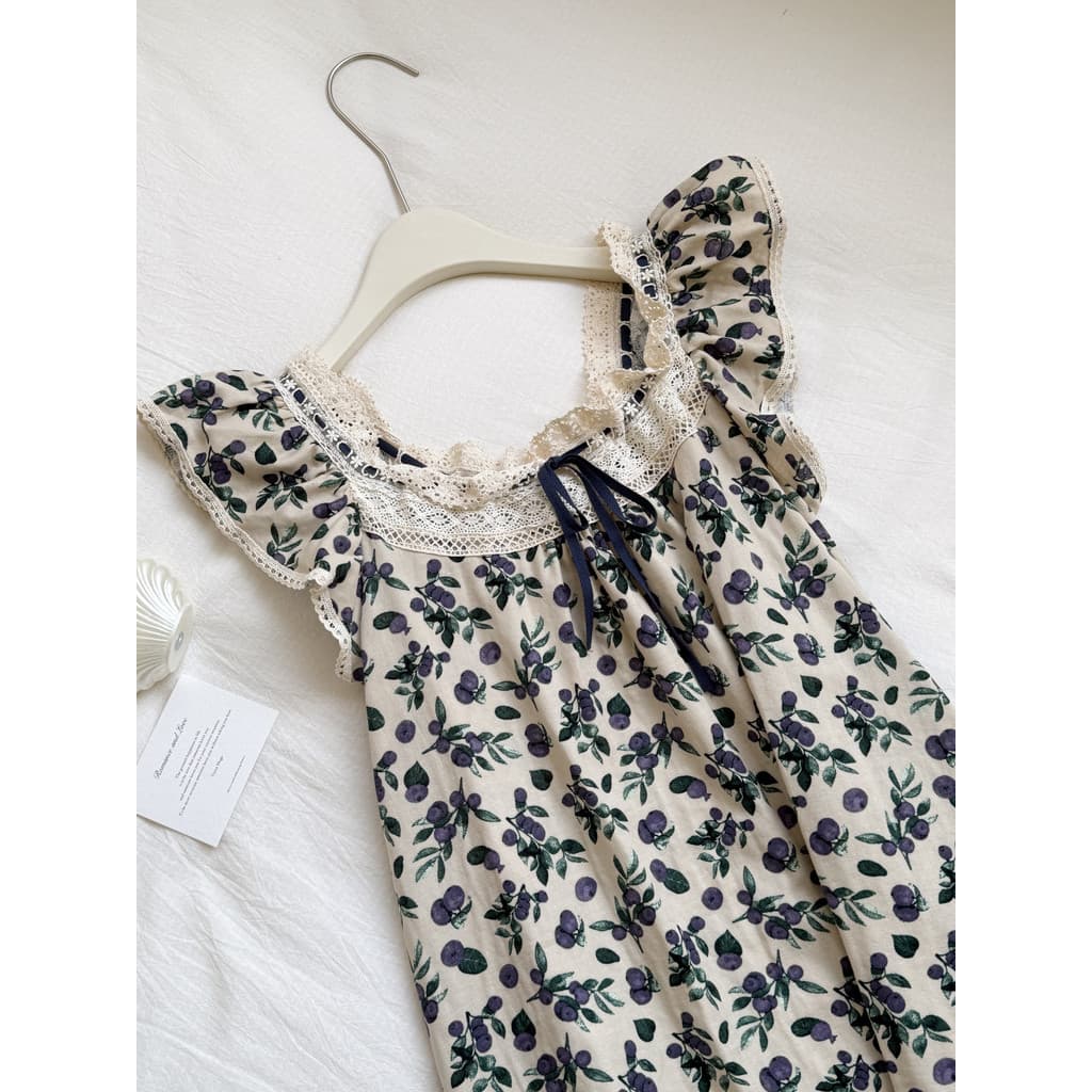 Geléia de Suco Verde |Pijama de gaze de algodão puro feminino verão High-End sentimento gaze de camada dupla exclusivo l