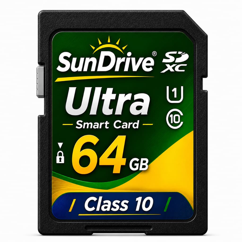 Cartão de Memória 64GB Premium Classe 10 para Câmeras Profissionais e Drone