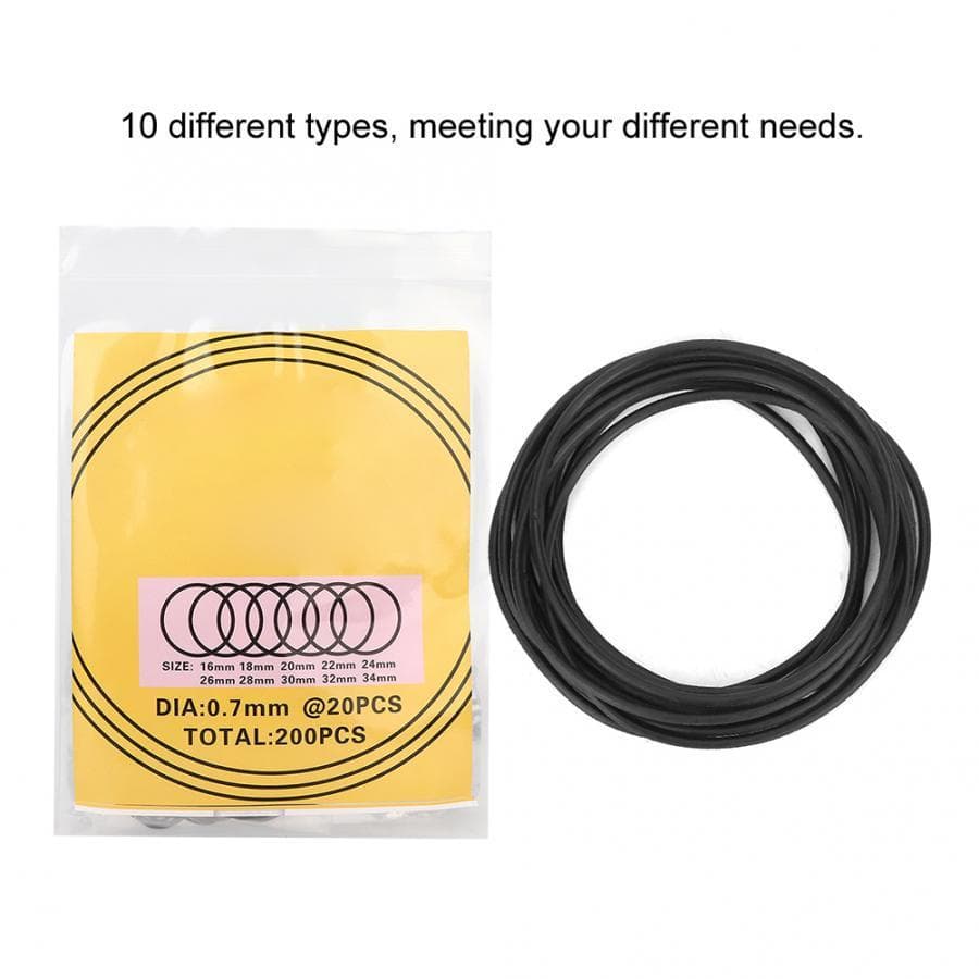 Ferramenta de relógio capa traseira anel de vedação capa inferior O-ring diâmetro do fio 0.7mm capa traseira anel à prov