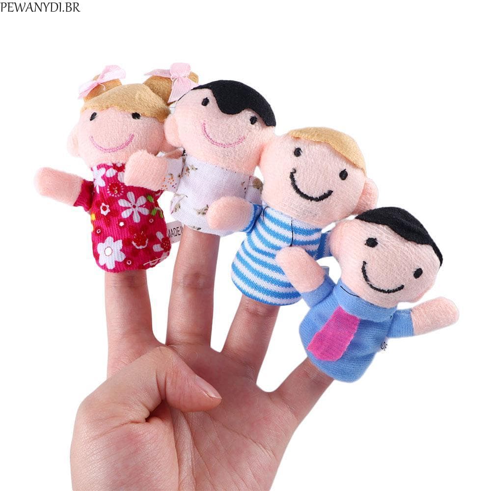PEWANYDI Família Fantoches De Dedo Conjunto Bonito Brinquedo Educativo Pai-Filho Brinquedos Pano Boneca Fantoche De Mão