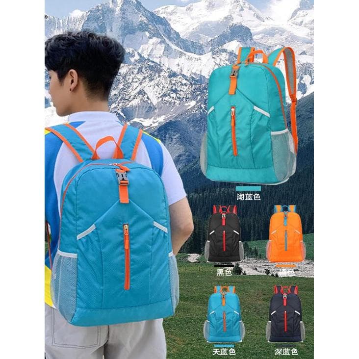 Novo ao ar livre repelente de água esportes mochila dobrável saco de armazenamento leve saco de viagem grande capacidade
