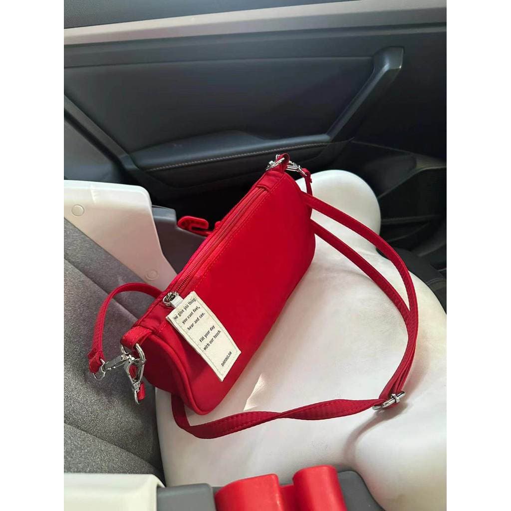 bolsa feminina bolsa transversal feminino Cor sólida náilon Casual saco feminino versão coreana fresco menina axilas sac