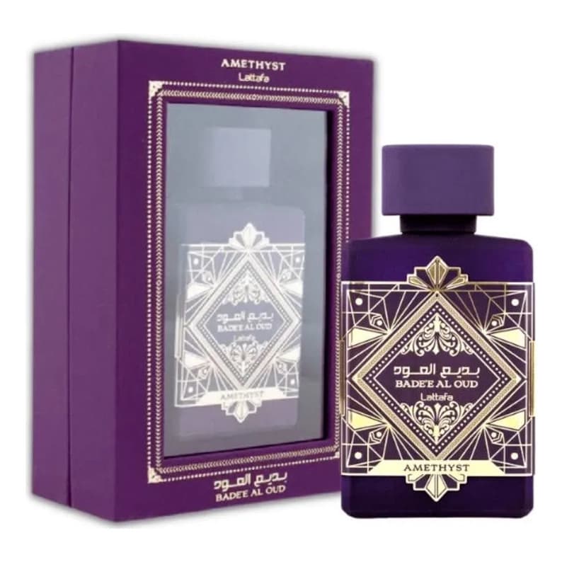 Perfume Árabe Lattafa Badee Al Oud Amethyst 100ml Original | ANVISA Selos Autenticidade QR-CODE