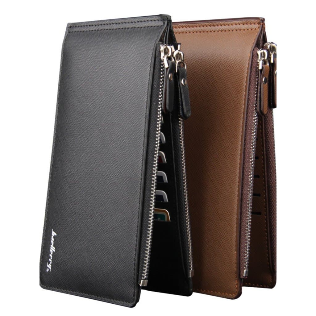 carteira masculina carteira masculina com ziper Carteira masculina Casual com padrão cruzado para cartão bancário juveni