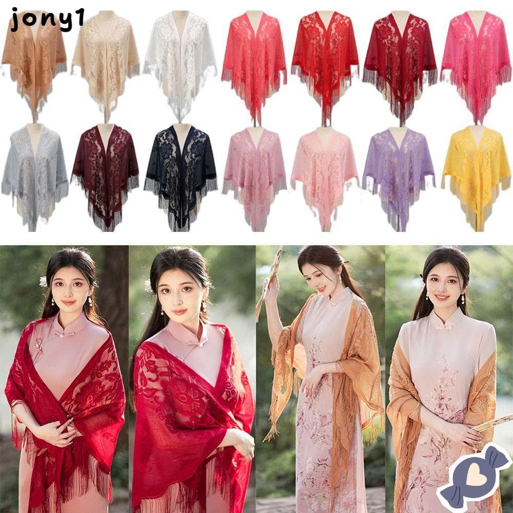 THUY Xale Feminino , Com Borla Multicolorida Capa De Baile De Noite , Oca Lenço Fashion