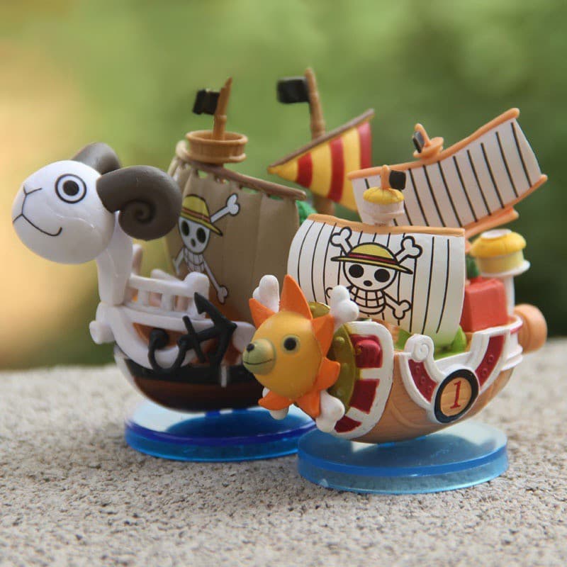 Anime One Piece, Modelo de Brinquedo do Navio Pirata "Mili Sunny" do Luffy em PVC, Produto Novo