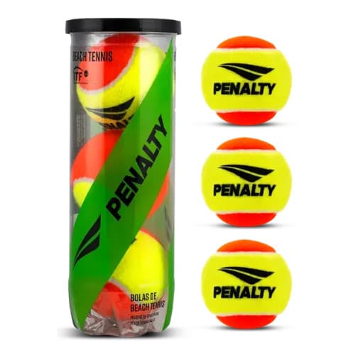 Kit 3 Bolinhas Beach Tennis Penalty XXII Tubo Pressurizado