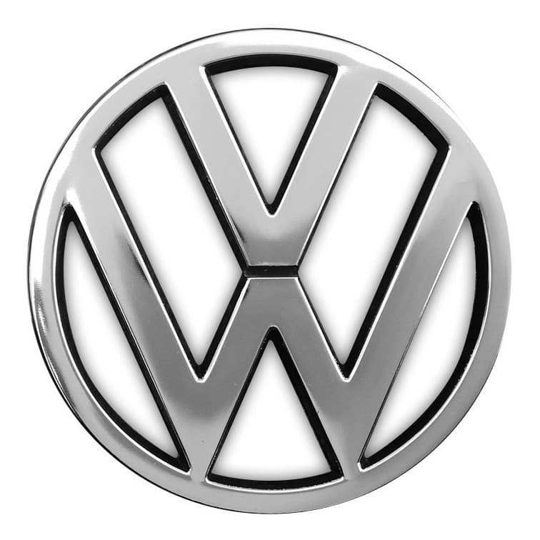 Emblema Dianteiro Grade Vw Gol 1987 1988 1989 1990 Cromado