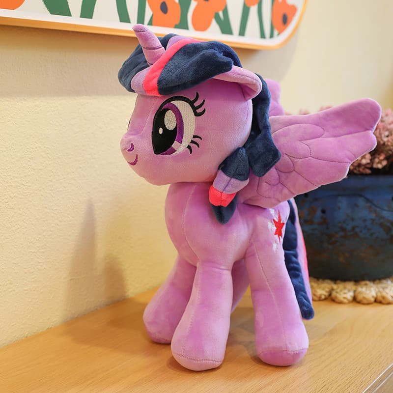 Mesmo estilo pônei bonito animal de estimação pônei unicórnio boneca de pelúcia presente de aniversário Ragdoll ofb8