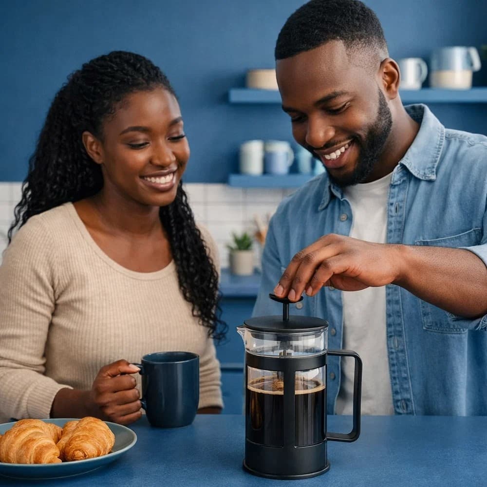Cafeteira Francesa Prensa Café 300ml Portátil Fácil Uso Manual