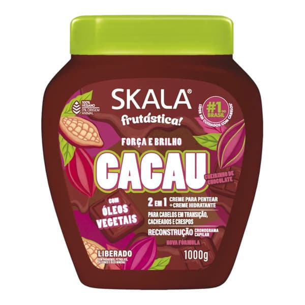 Creme de Tratamento Skala Frutástica 2 em 1 Cacau 1kg