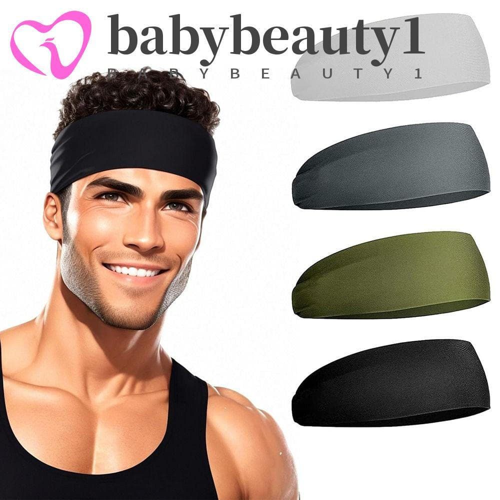 BABYBEAUTY1 Tiaras De Treino Para Homens , Faixa De Suor Elástica Com Absorção De Umidade De Secagem Rápida , Antiderrap
