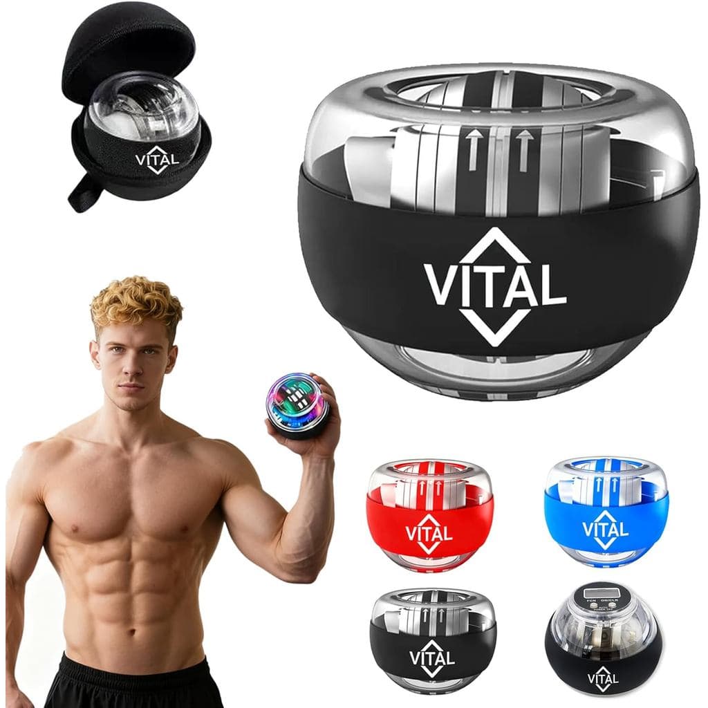 Bola, Exercitador de Pulso Vital Oficial, Exercitador de Pulso Gyro Ball, Dispositivo de Treinamento de Pulso e Braço co