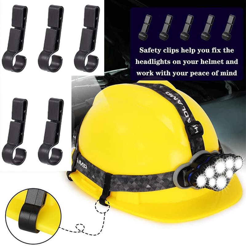Capacete de segurança farol gancho lâmpada com fivela Anti-deslizamento clipe de lâmpada especial capacete mineiro lâmpa