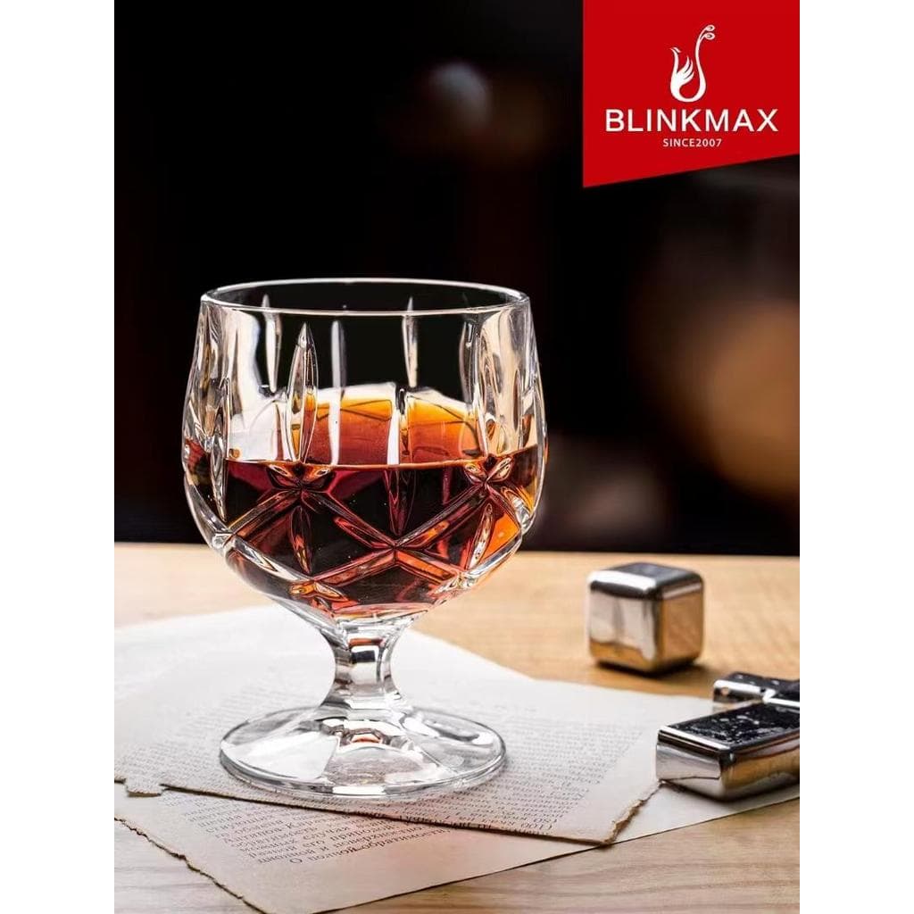 Rezun taça de vidro uísque copo de vinho ocidental copo de vinho tinto curto grosso copo de vinho branco Brandy copo de