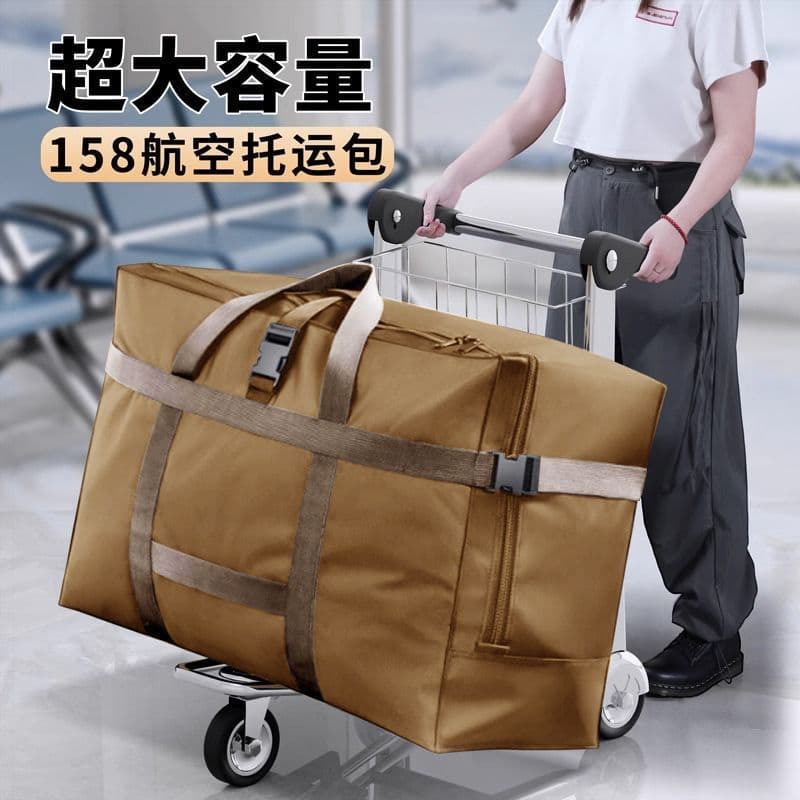 Bolsa de viagem de pano Oxford, grande capacidade, embalagem móvel, colcha de algodão, roupas, bagagem, bolsa de viagem