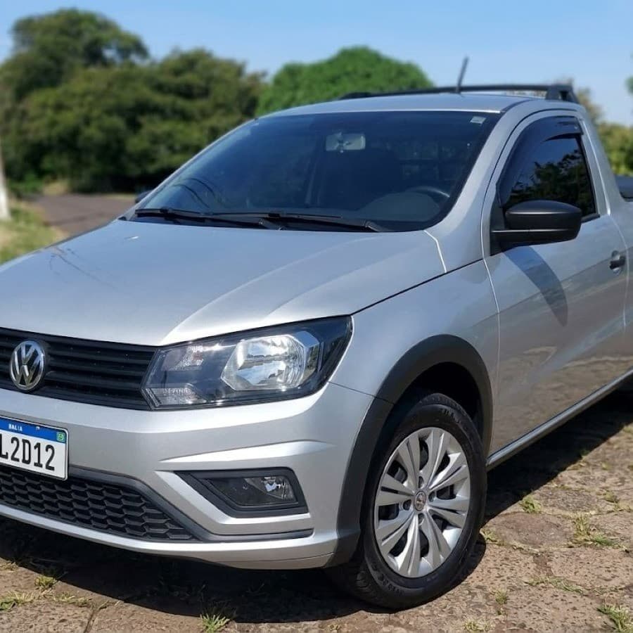 Calha De Chuva Defletor Vw Saveiro G5 G6 G7 2009 A 2021 2 Portas Acrílico Fume - Ecoflex 40.005A