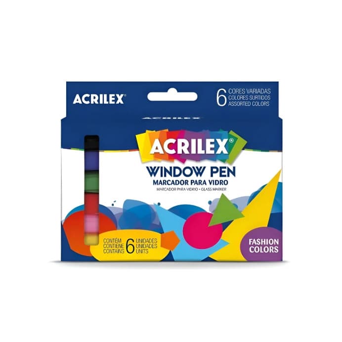 Marcador para Vidro Window Pen 6 unidades 06106 Acrilex