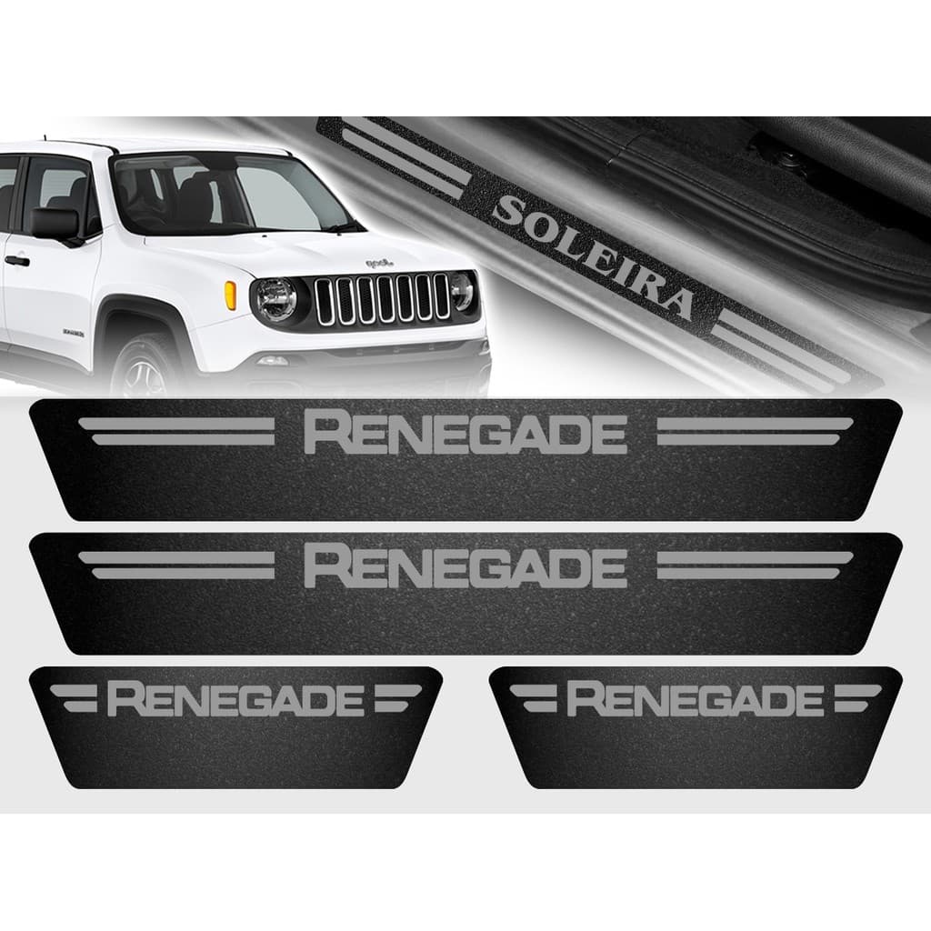 Soleira De Porta Jeep Renegade Universal Várias Cores Universal Carro personalizado