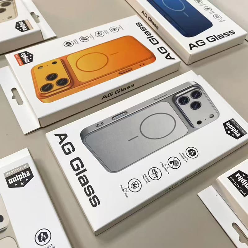 Adequado para iPhone17Promax Capa de telefone magnética de anel fino Apple 16ProMax Segundo a 17PM Fosco Feel AG Glass i