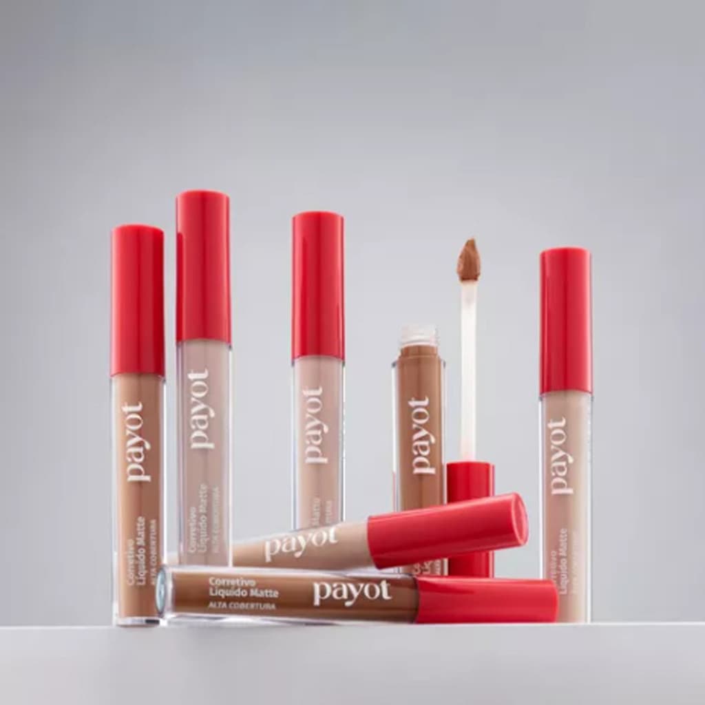 Corretivo Líquido Matte Payot Alta Cobertura Longa Duração Acabamento Natural