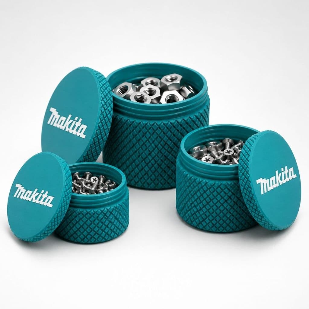 Porta Trecos Makita Organizador Parafusos Porcas Bits Tampa Vedável 3 Tamanhos