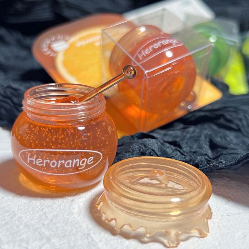 H HERORANGE ~ Honey Jar Máscara labial escondida rugas labiais outono inverno hidratante Anti-secagem hidratante reparaç